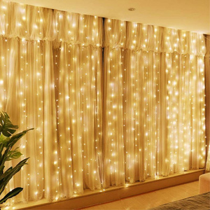 3x3m 300 8 Modes String Decorative Curtain lights Window Waterproof Fairy Garland Led Curtain Light