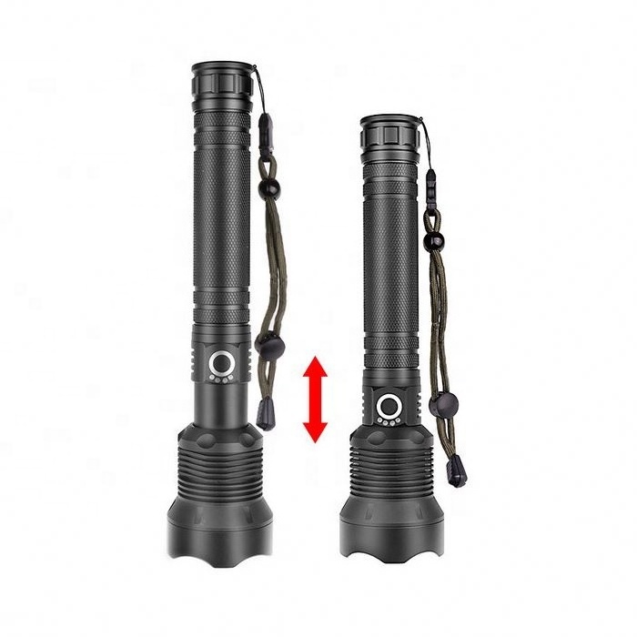 3 Modes Usb Rechargeable 2000lm led xhp70 flashlight/flash light/torch/with free brand logo print