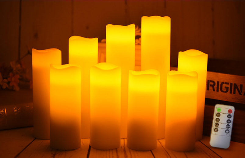 Flameless Candles Battery Operated LED Pillar  Wax Electric Unscented Candles with Remote Control