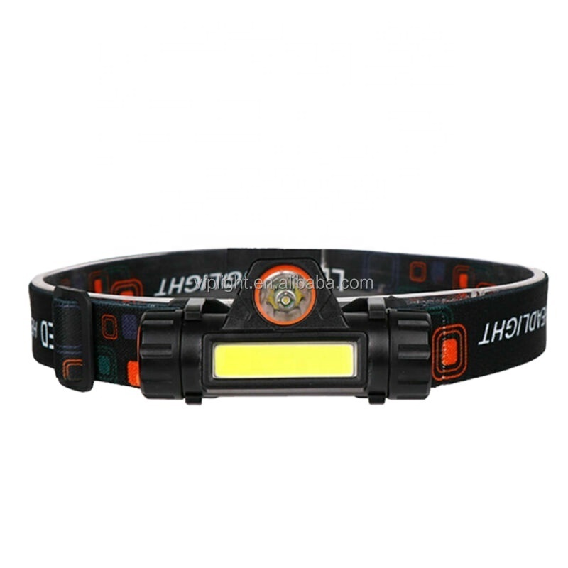 COB LED Headlamp With Sensor Built-in Battery Flashlight USB Rechargeable Head Lamp For Camping Fishing Torch