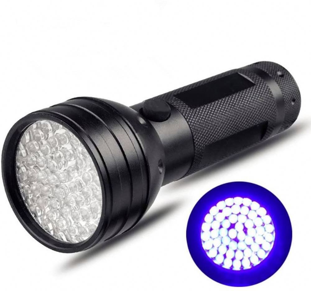 51 UV LED Flashlight Aluminium Alloy Flashlight  for Dog Cat Pet Urine Ultra Bright 395nm Torch