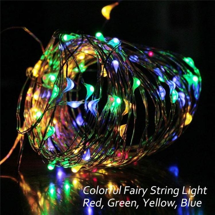 Fairy String Lights, 12 Pack Fairy Lights Battery Operated, 1M 10 LED Christmas Flexible Copper Wire Lights For Party