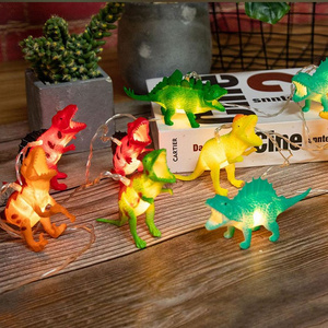 Cartoon LED String Lights Dinosaur Leds Light for Child Bedroom Cute Wall Decoration Fashion Animal Pendant Decors Guirlande