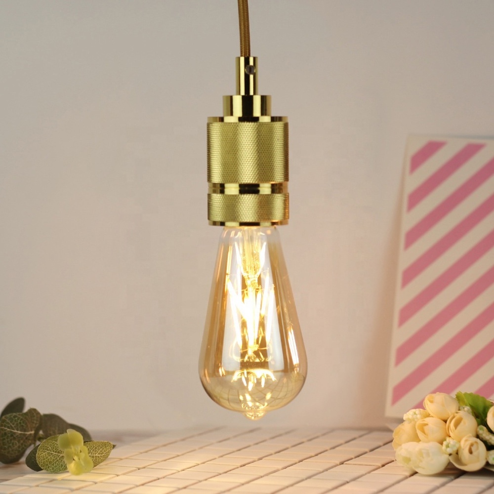 Hot Sale 6 Pack ST64 E27/E26 Vintage LED Edison Bulb 6W 120V Antique LED Filament Bulb Glass Light Bulb For Home Decor