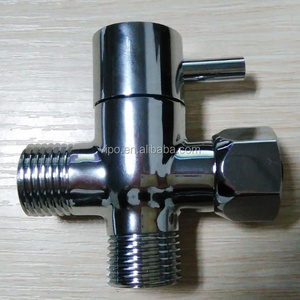 Brass Two Three Ways Shower Diverter Valve, Shower Kit Water Separate Water Diverter, M1/2"-M1/2"-F1/2"