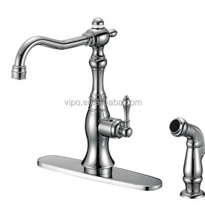 Commercial Pull Down Kitchen Faucet with Side Spray