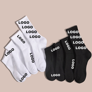 Customize Socks Packaging 360 Sublimation Polyester Embroidery Printing Compression Sports Ankle Crew Socks Custom Socks Men