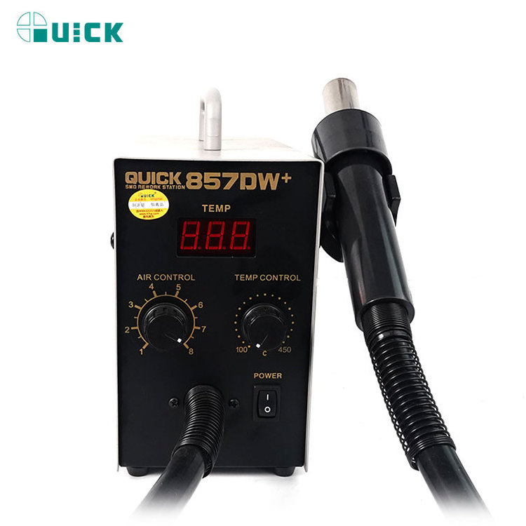 Wholesale Original Quick 857DW+ SMD Rework Station Desoldering Station Hot Air Gun Heat Gun For Mobile Phone Repair