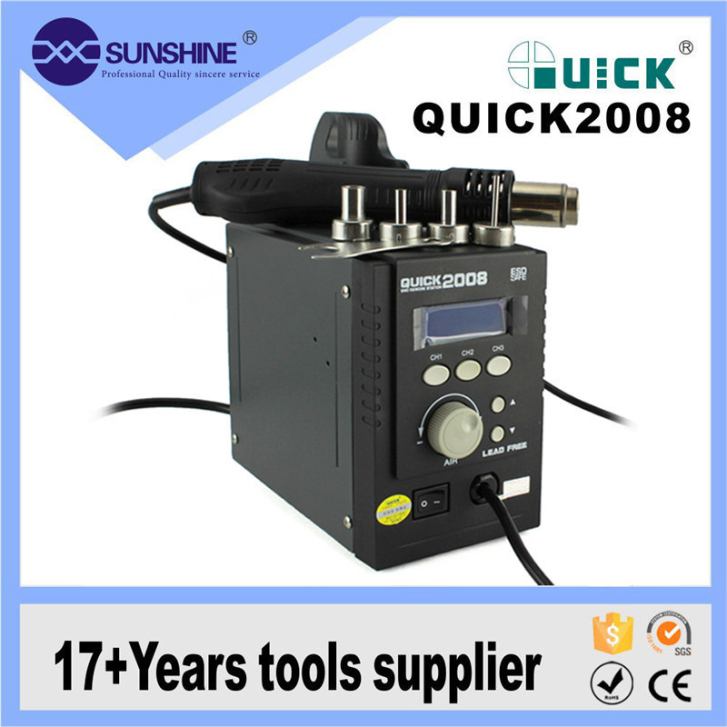 Quick 2008 Portable mobile phone hot air smd bga rework station