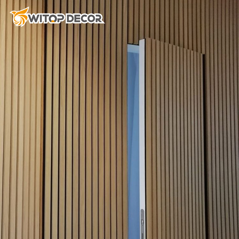 White Acoustic Panels Wooden Acoustic Wall Panels Sound Absorption Acoustic Wood Board Panels