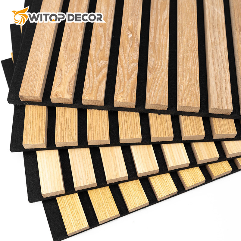 Hot Selling Acoustic Wood Headboard MDF Wall Panels Slat Sound Absorbing Acoustic