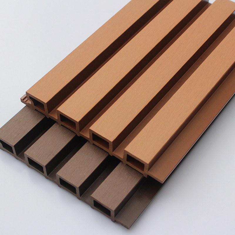 PVC Co-extrusion Panels Waterproof UV-resistant Exterior composite WPC Wall Panel Outdoor WPCWall Cladding