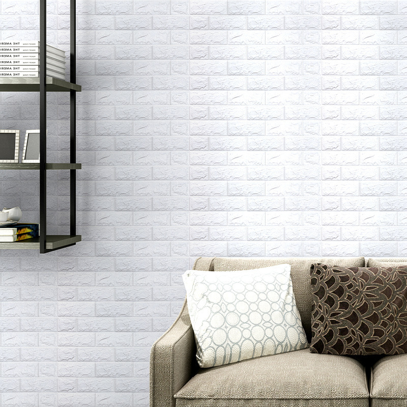 DIY Self Adhesive Brick Wall Paper Home Decoration 3D Wall Sticker Xpe Or PE Foam Wallpaper