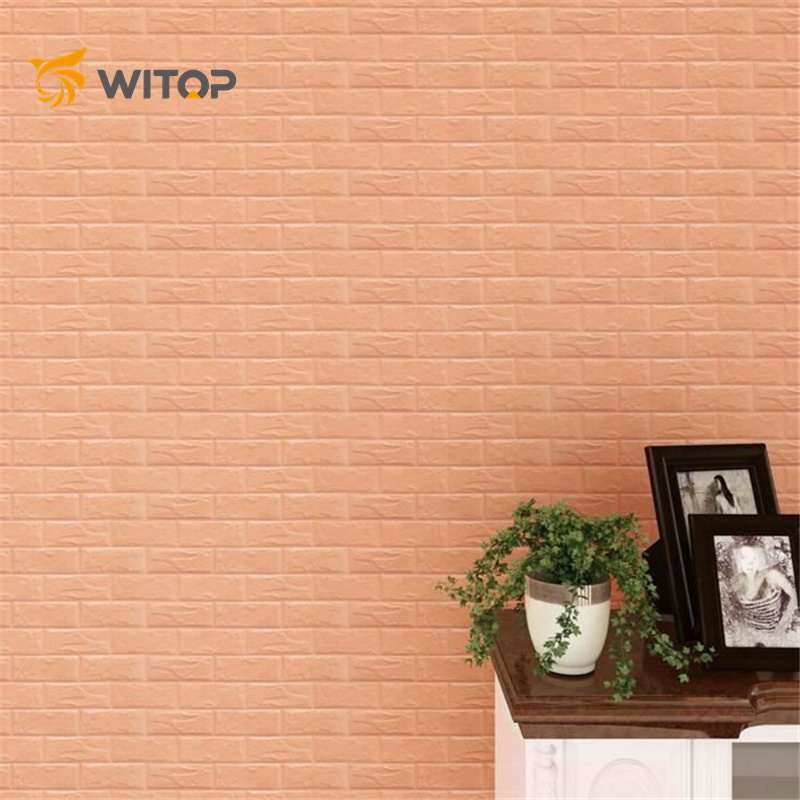 Cheap Wall Panel Kitchen  self adhesive  Wall Paper Sticker 3D Vinyl Wallpaper PE Foam Brick Wall Paper