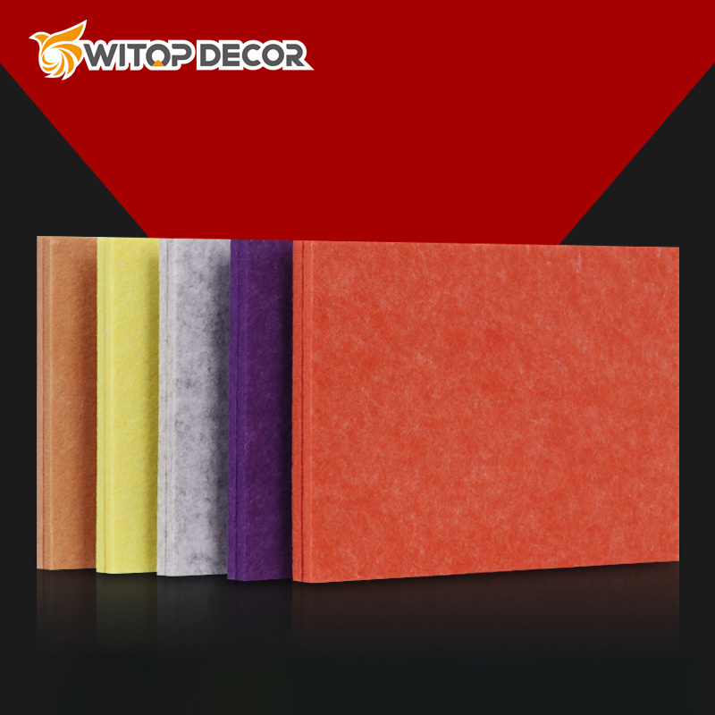 Wholesale 100% Polyester Fiber Acoustic Panels Acoustic Panel Price Pet Felt Sound Absorbing Ceiling Acoustic Panels