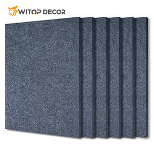 Wholesale 100% Polyester Fiber Acoustic Panels Acoustic Panel Price Pet Felt Sound Absorbing Ceiling Acoustic Panels