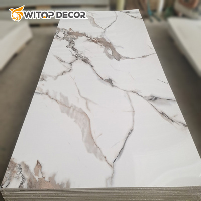 Indoor Wall Decorative Flexible Alternative Pvc Marble Sheet Uv Wall Panel