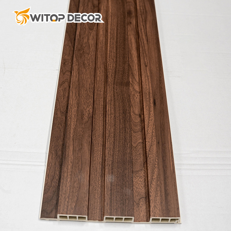 Fashionable Style Wood Plastic Material Pvc Louver Panel For Office