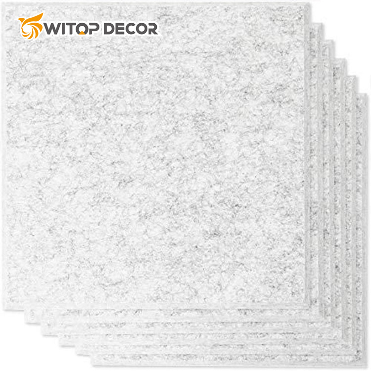 Witop Ceiling And Wall Acoustic Hexagon Sound Absorber 100% Polyester Sound-absorbing Felt Panel