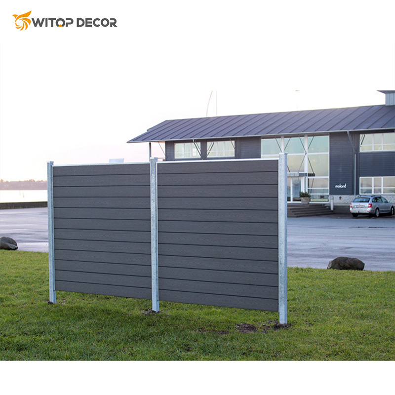 WITOP DECOR Pvc Privacy Fence Decorative Composite Wpc Garden Fence