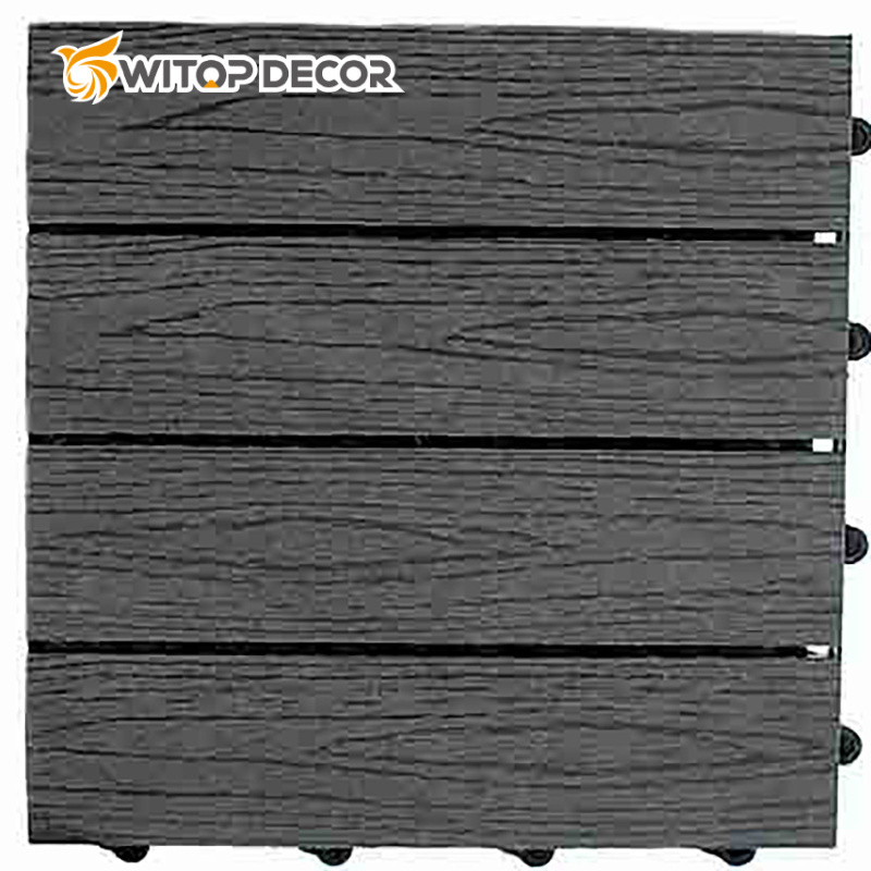 Antiseptic Wood Plastic Composite Outdoor Wpc Modern Engineered Wood Decking Floors 3d Interlock Diy Deck Flooring Tiles