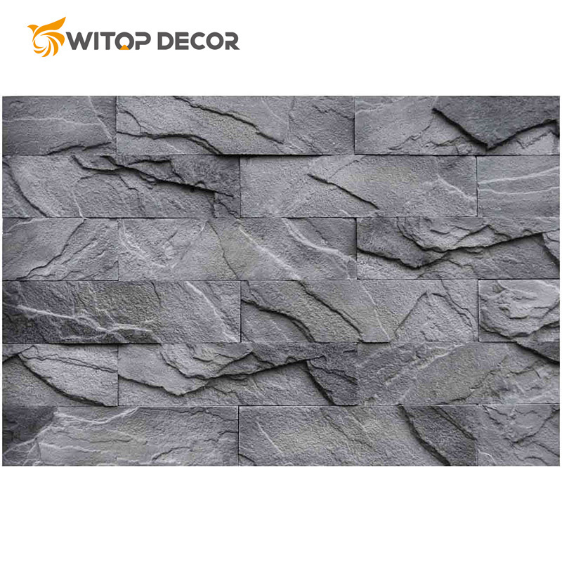 Interior Artificial Cladding Polyurethane Cultural Decorative Stones Veneer Faux Stone Wall