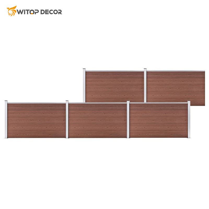 WITOP DECOR Pvc Privacy Fence Decorative Composite Wpc Garden Fence