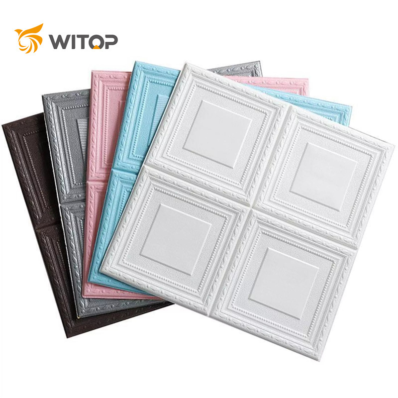 Witop Decor Hot Sale Interior Wall Decoration Self-Adhesive 3D Brick Wallpaper