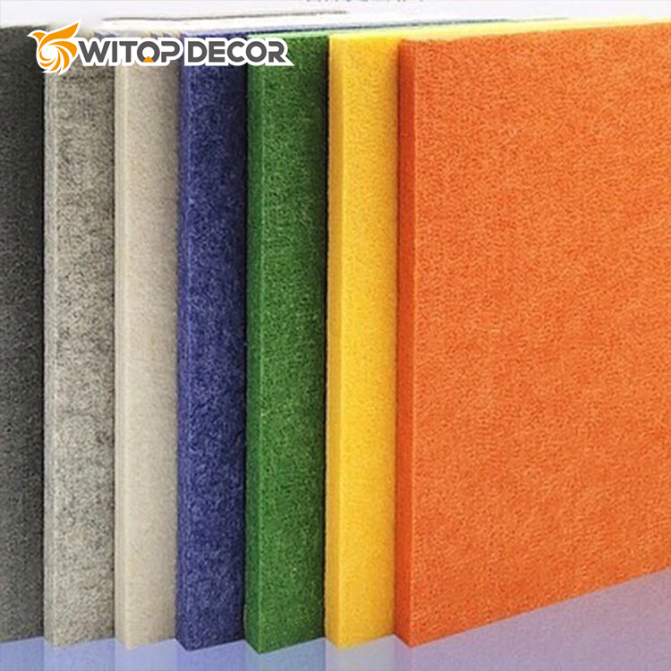 Witop Ceiling And Wall Acoustic Hexagon Sound Absorber 100% Polyester Sound-absorbing Felt Panel