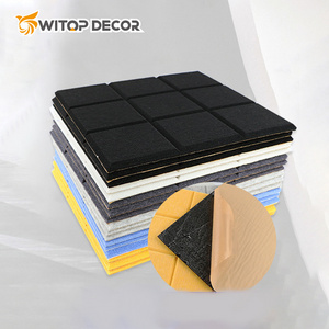 Witop Ceiling And Wall Acoustic Hexagon Sound Absorber 100% Polyester Sound-absorbing Felt Panel