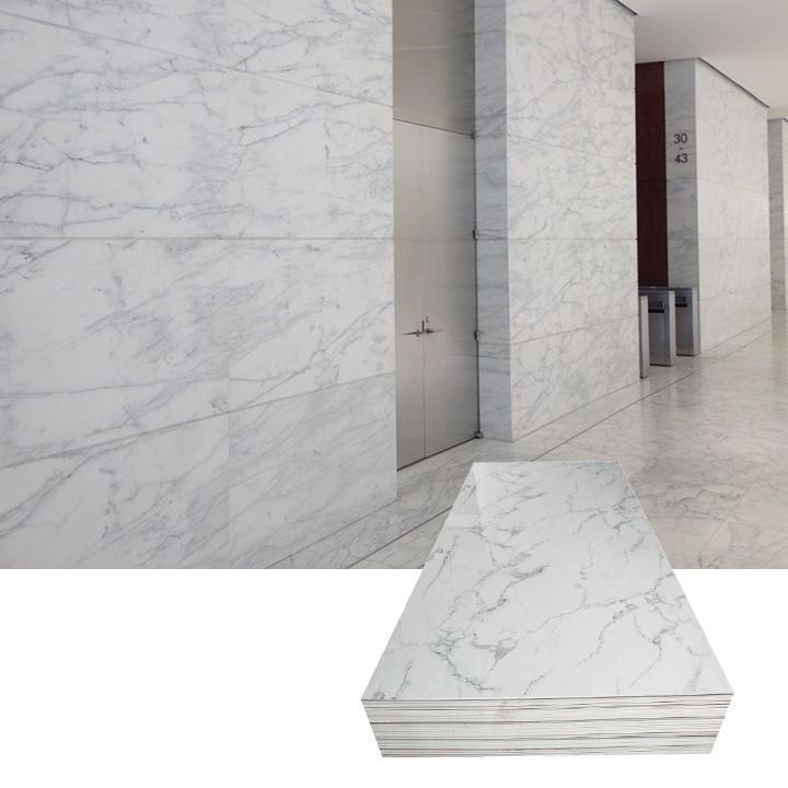 pvc ceiling board pvc skirting board for supermarket Waterproof uv interior wall decorative uv marble sheet