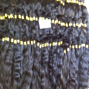 Unprocessed Remy Single Drawn Bulk Hair Wholesale price Human Hair Vendors Raw Indian hair