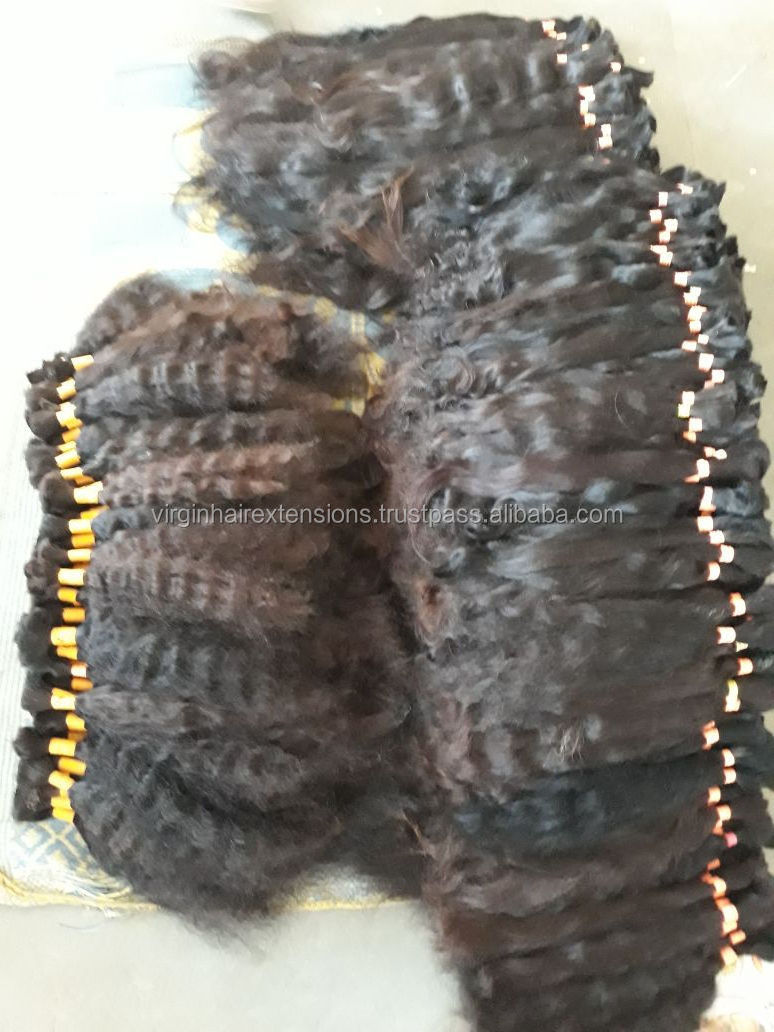 Unprocessed Remy Single Drawn Bulk Hair Wholesale price Human Hair Vendors Raw Indian hair