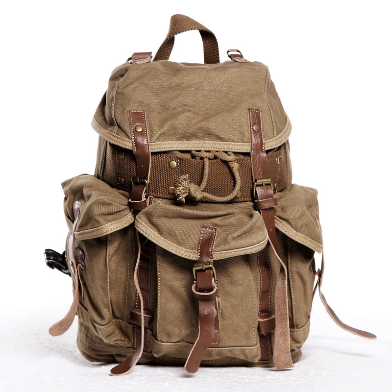 T 2296 Wholesale Backpack Mens Blank Canvas Drawstring Backpack