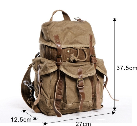 T 2296 Wholesale Backpack Mens Blank Canvas Drawstring Backpack