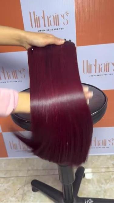 Wholesale 100% Natural Raw Virgin human hair high quality Purple color human hair extensions and wigs from Virhairs