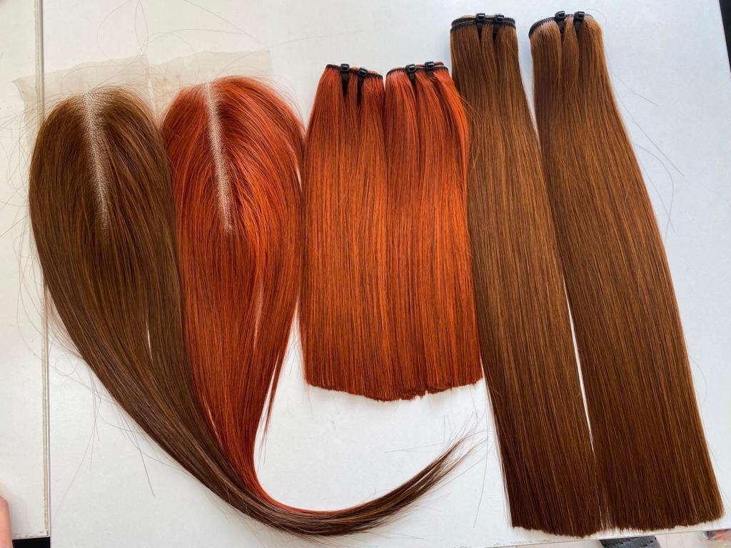 Wholesale 100% Natural Raw Virgin human hair high quality burgundy human hair extensions and wigs from Virhairs