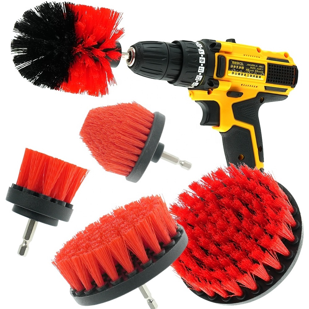 For Bathroom Kitchen Car Pool Tile Carpet Cleaning Brush Drill Set For Electric Scrubber Power Tools