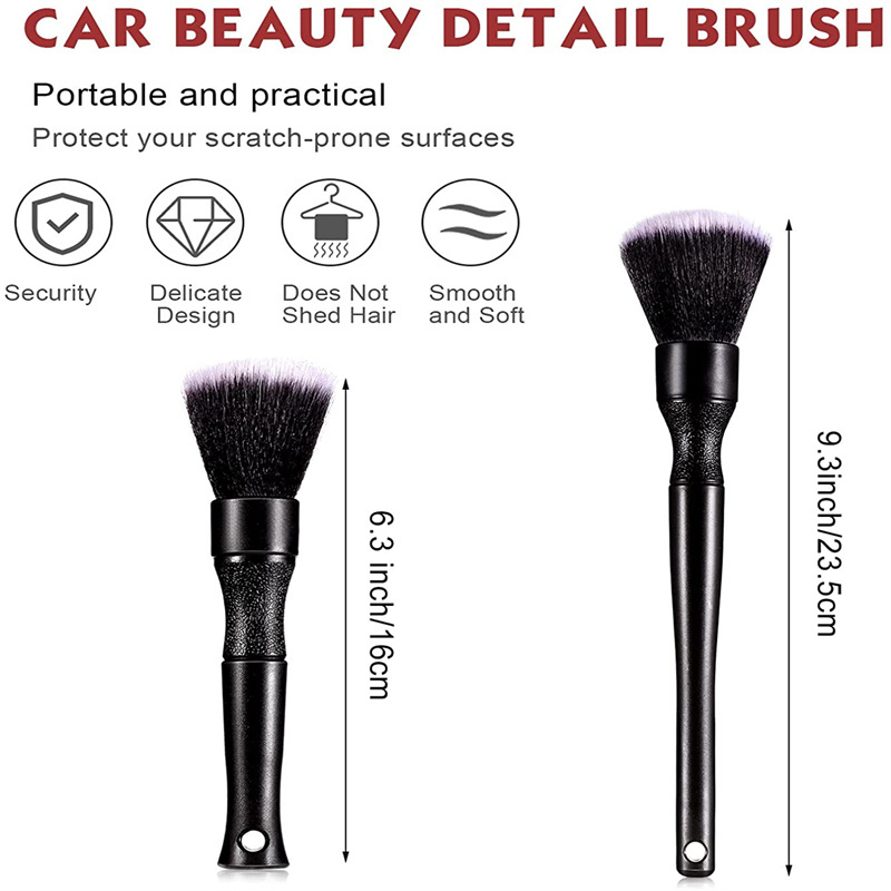 2PCS Car Tire Wheel Brush Easy Reach Rim Tire Detailing Brush Car Washing Brush for Wheels