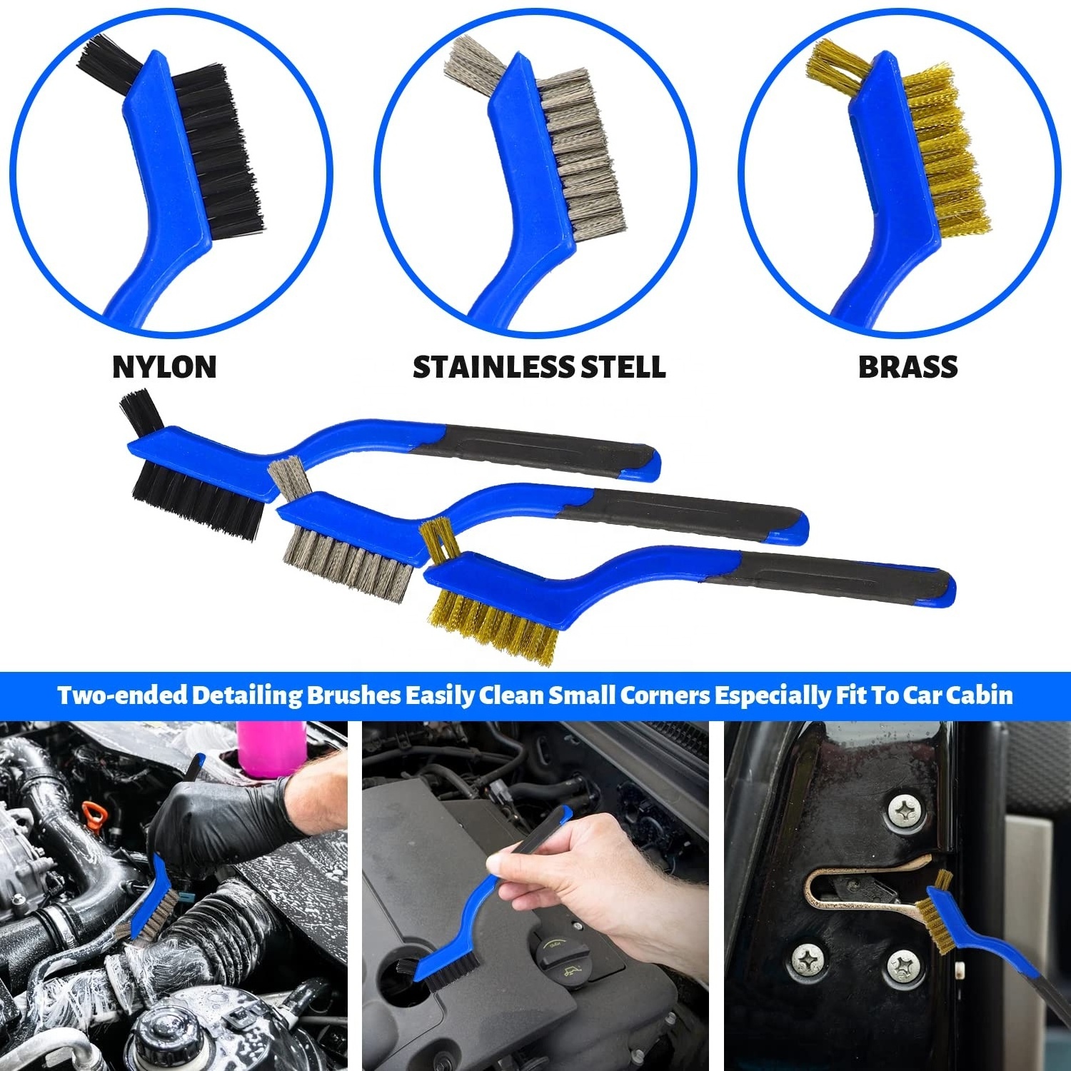 22 Pcs Car Detailing Kit Brushes Set Interior Cleaning With Auto Drill Soft Brush Attachment Sponge Polishing Pads