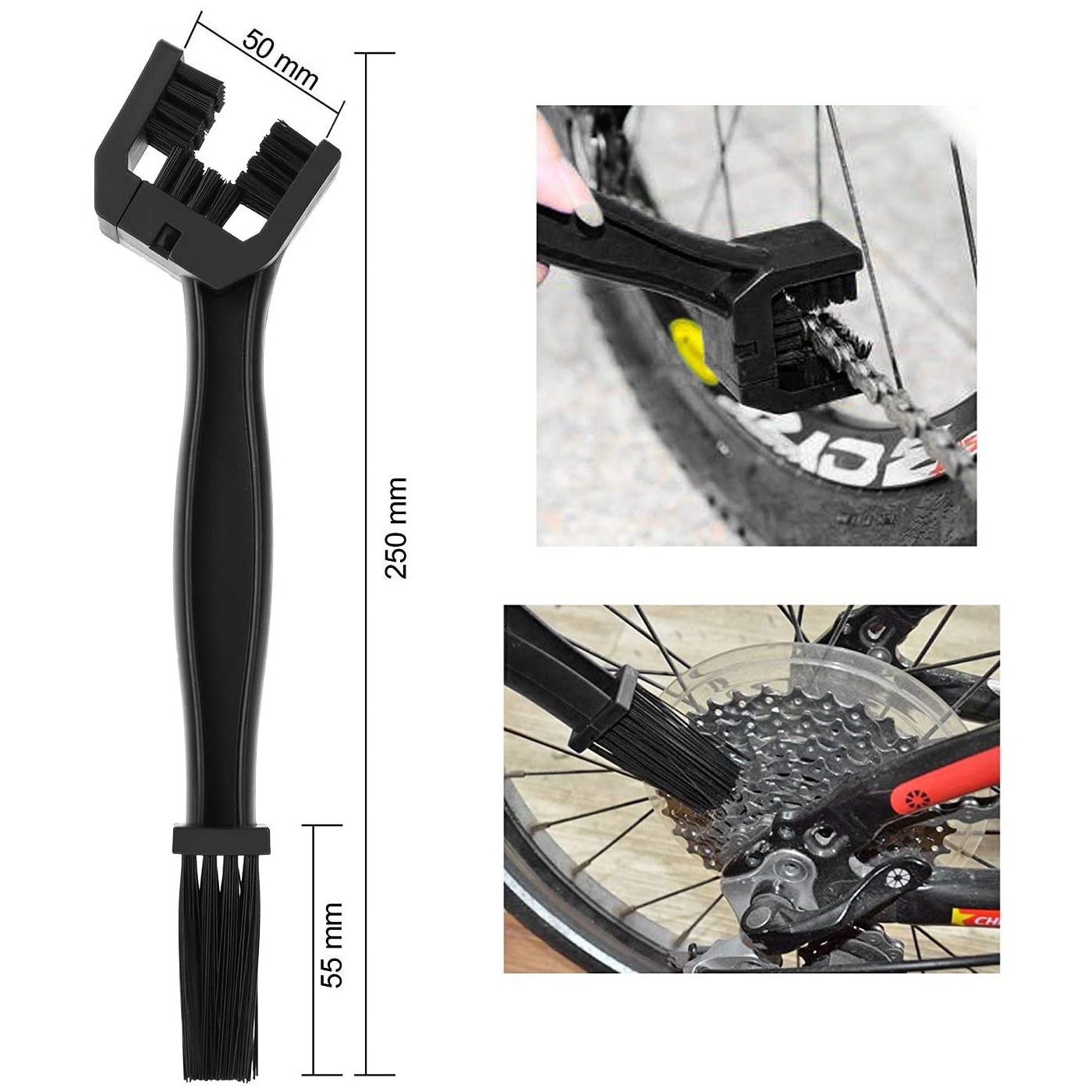 Bicycle Washing Tools 9 Pcs Bike Clean Brush Kit For Motorcycle Tire Chain Sprocket Corner