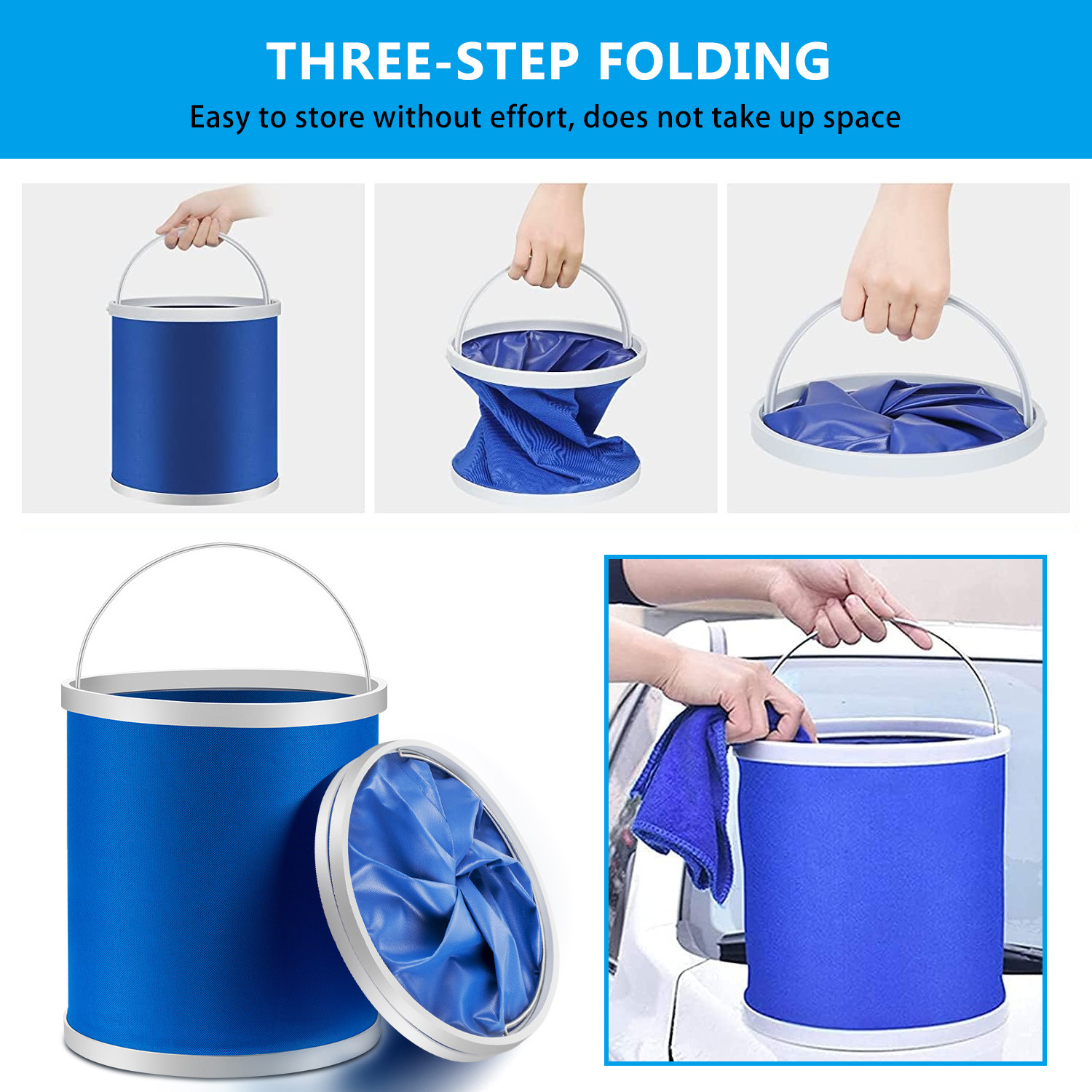 New Combination 32pcs Car Wash Cleaning Kit Wash Folding Bucket Towels Tire Brush Car Detailing Washing Tools