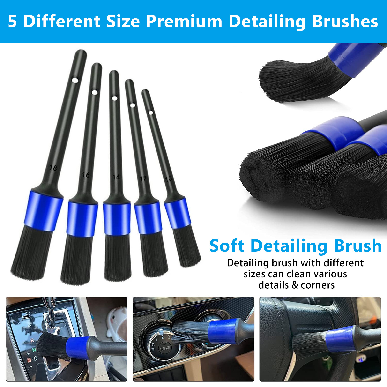 New Combination 32pcs Car Wash Cleaning Kit Wash Folding Bucket Towels Tire Brush Car Detailing Washing Tools