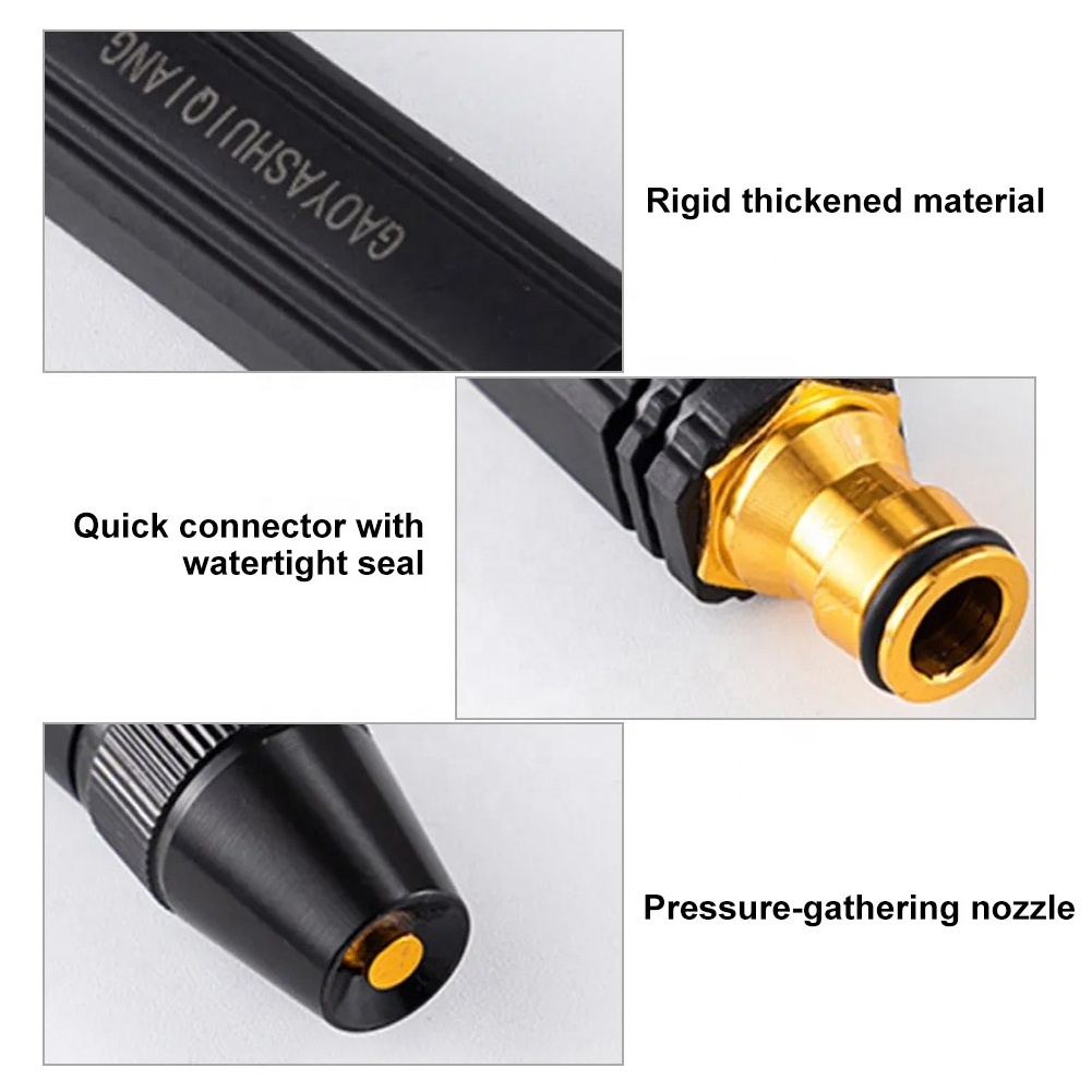 Portable High Pressure Car Wash Brass Nozzle Water Gun For Cleaning Car