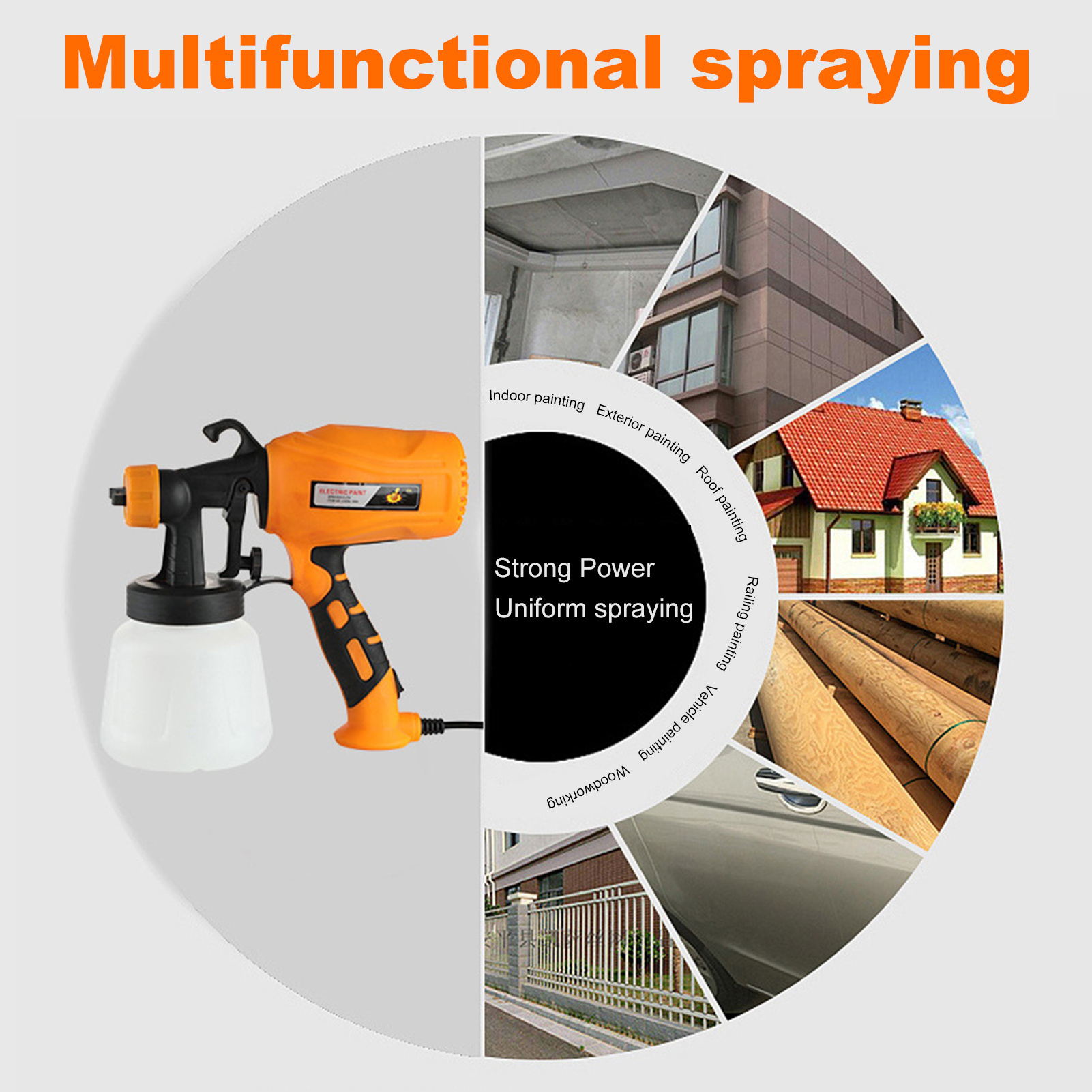 Paint Sprayers for Home Interior Paint Sprayer 700w Hvlp Spray Gun Electric Paint Sprayer