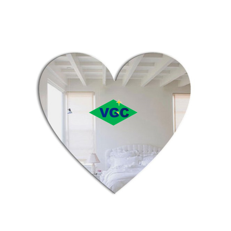 VGC Custom Shaped Decorative Mirror Glass Star/Sun/Heart Shaped Wall Mirror With Thickness 1mm-6mm