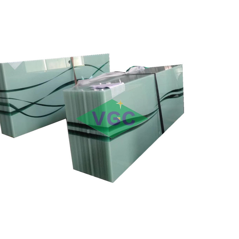 VGC Good Price 8mm-12mm Thickness Toughened Glass Cut To Size Custom Frosted Glass 12mm Tempered Glass Door