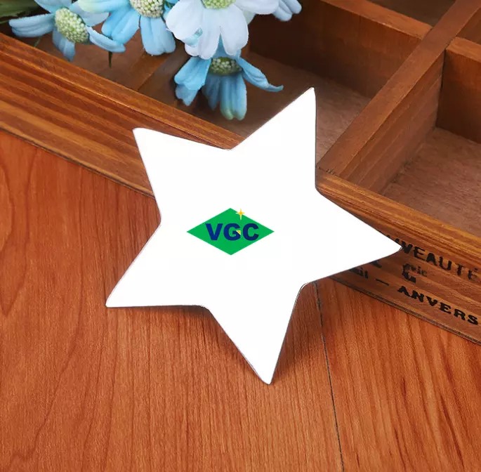 VGC Custom Shaped Decorative Mirror Glass Star/Sun/Heart Shaped Wall Mirror With Thickness 1mm-6mm