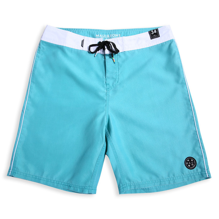 Men's fashion waterproof surfing shorts wholesale knee length board shorts blank custom logo men's beach shorts