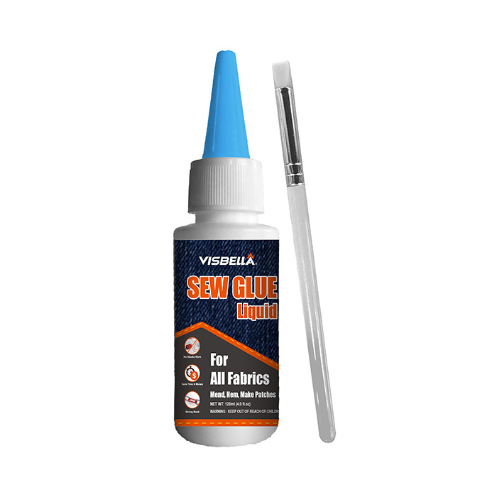 Visbella No- Sew Glue Water Based Fabric Glue for Fabric Bonding